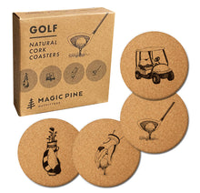 Load image into Gallery viewer, Cork Coasters - Golf Series (Set of 4)