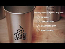 Load and play video in Gallery viewer, *NEW!* Stainless Steel Pint Cups - Camping (Set of 4)