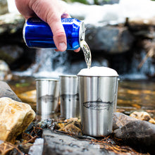 Load image into Gallery viewer, Stainless Steel Pint Cups - Freshwater Fish Series (Set of 4)