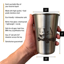 Load image into Gallery viewer, Stainless Steel Pint Cups - Golf Series (Set of 4)