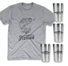 Load image into Gallery viewer, I&#39;d Rather Be Fishing Combo Pack (Tee + Cups)
