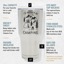 Load image into Gallery viewer, Rather Be Camping - XL Tumbler (30oz)

