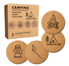 Load image into Gallery viewer, *NEW* Cork Coasters - Camping Series (Set of 4)
