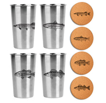 Load image into Gallery viewer, Fish Gift Set (Cups + Coasters)
