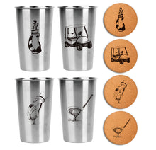 Load image into Gallery viewer, Golf Gift Set (Cups + Coasters)
