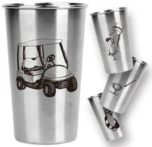 Load image into Gallery viewer, Stainless Steel Pint Cups - Golf Series (Set of 4)
