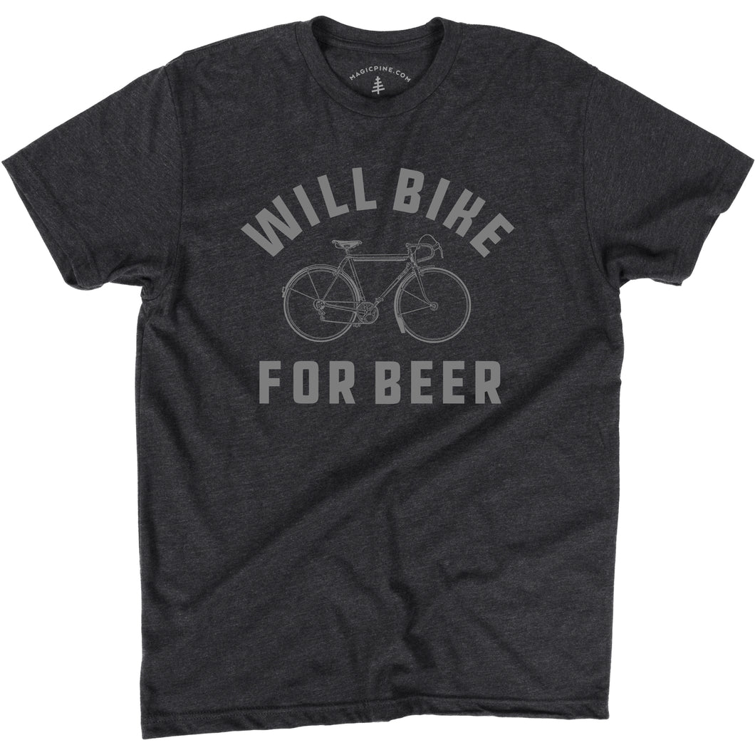 Will Bike For Beer - Unisex Tee