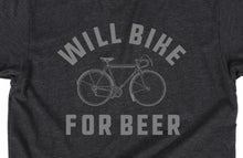 Load image into Gallery viewer, Will Bike For Beer - Unisex Tee
